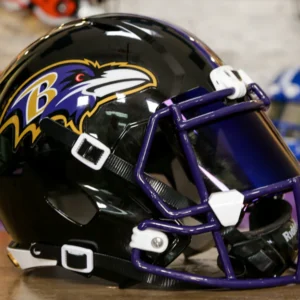 BaltimoreRavensRiddellSpeedReplicaHelmetGGEdition