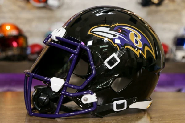 BaltimoreRavensRiddellSpeedReplicaHelmetGGEdition