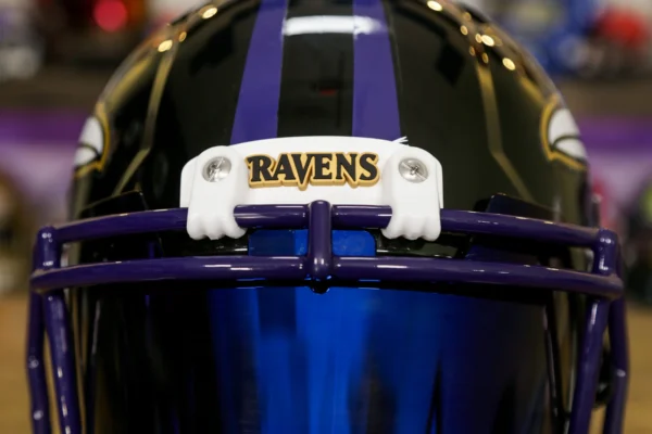 BaltimoreRavensRiddellSpeedReplicaHelmetGGEdition