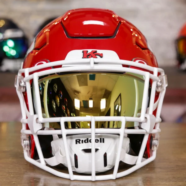 KansasCityChiefsRiddellSpeedFlexHelmetAsSeenonFieldGGEdition