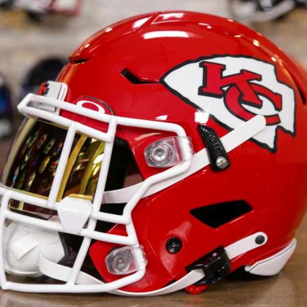 KansasCityChiefsRiddellSpeedFlexHelmetAsSeenonFieldGGEdition