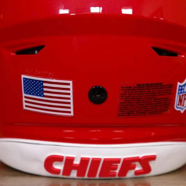 KansasCityChiefsRiddellSpeedFlexHelmetAsSeenonFieldGGEdition