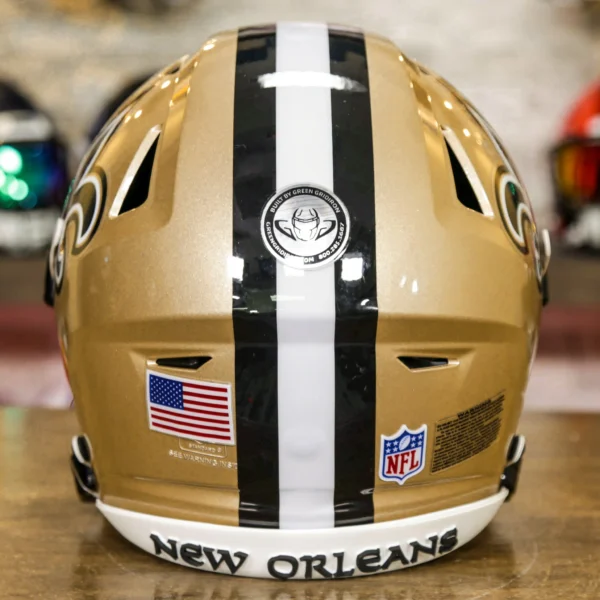 NewOrleansSaintsRiddellSpeedFlexHelmetAsSeenonFieldGGEdition