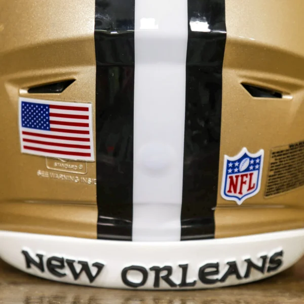 NewOrleansSaintsRiddellSpeedFlexHelmetAsSeenonFieldGGEdition