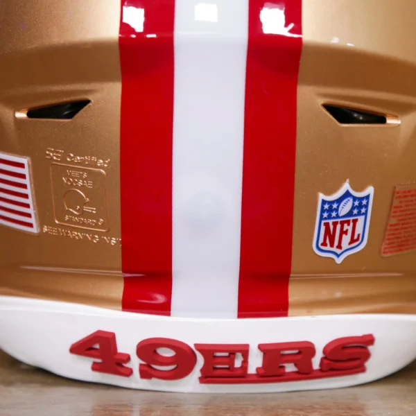 SanFrancisco49ersRiddellSpeedFlexHelmetAsSeenonFieldGGEdition