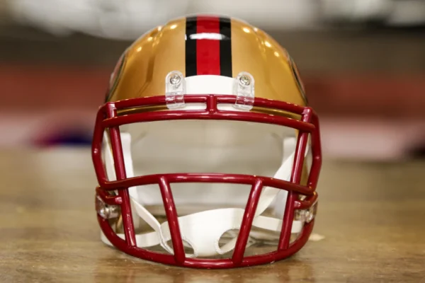 San Francisco 49ers Riddell Speed Mini Helmet - 1996-2008 Throwback