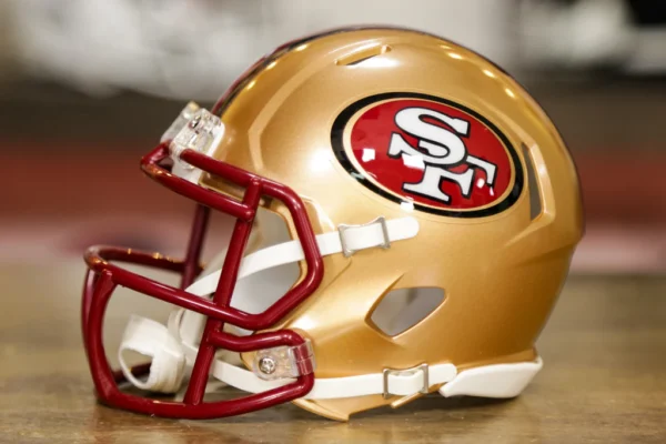 San Francisco 49ers Riddell Speed Mini Helmet - 1996-2008 Throwback