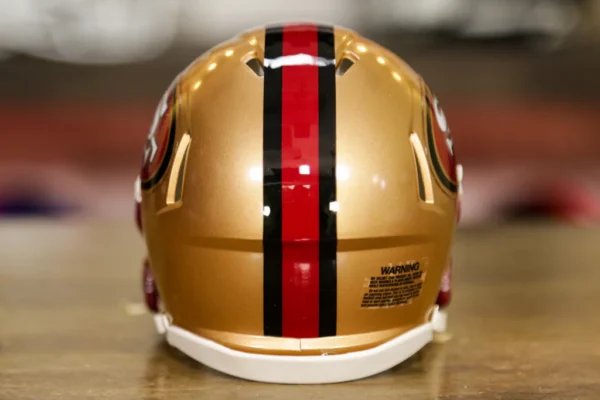 San Francisco 49ers Riddell Speed Mini Helmet - 1996-2008 Throwback